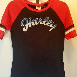 HD Harley Davidson ladies retro sporty top